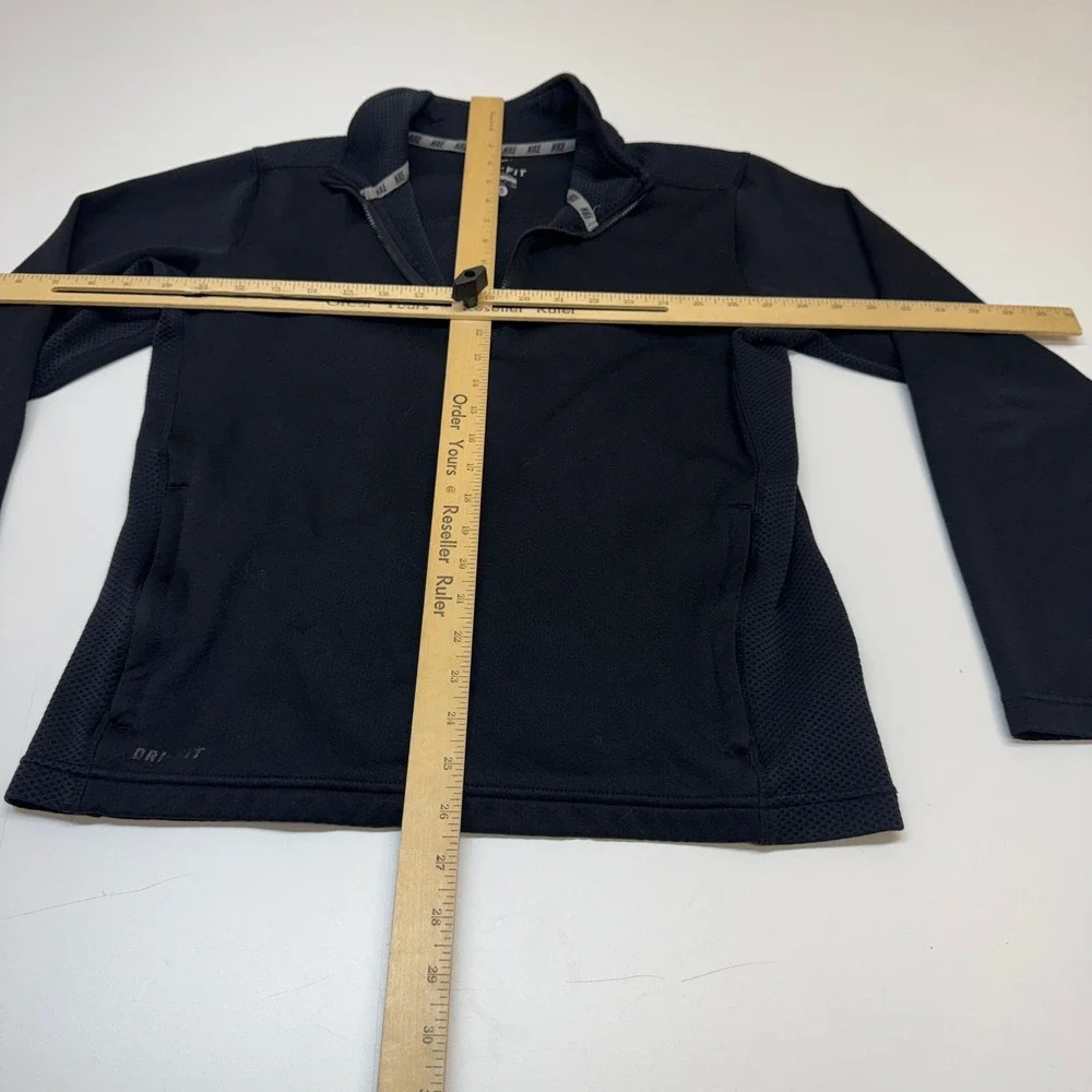 Nike Pullover Women Small Black Dri Fit Quarter Zip Athletic Gorpcore